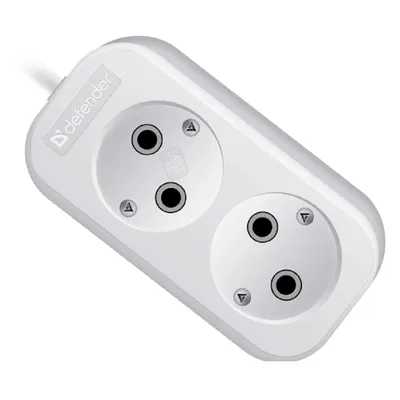 Удлинитель Defender 99271, 10А, 3м, без заземления