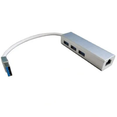 Переходник Bion Expert BXP-USBA-LAN-USB, USB 3.0 → RJ-45 + 3×USB 3.0, 1000 Мбит/с