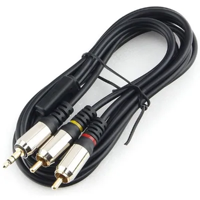 Кабель Gembird CCAB-02-35M2RM-1.5MB, 3.5mm Jack/2xRCA, 1.5м