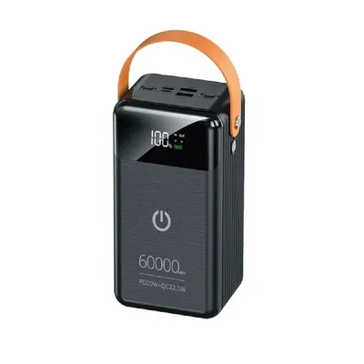 Powerbank Perfeo PRODIGE PF_C3697, 60000 мАч, PD+QC 3.0, Type-C, Lightning