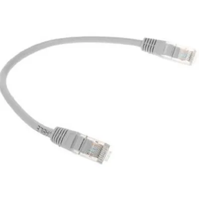 Патч-корд Cablexpert PP10-0.25M, UTP Cat.5, 0.25 м, RJ45, серый