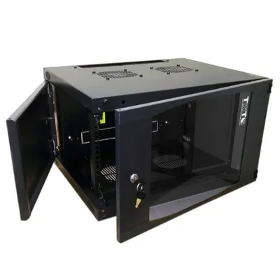 Шкаф настенный TWT TWT-CBWNG-6U-6x6-BK, 6U, 19", 329x550x600 мм, черный