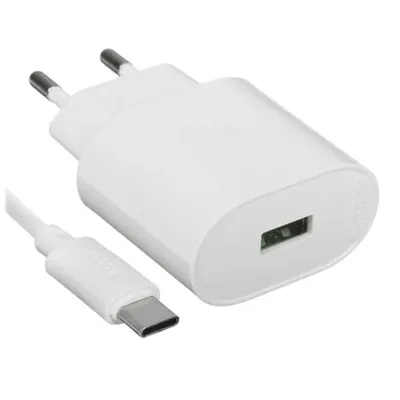 HOCO C109A/ Сетевое ЗУ + Кабель Type-C 1m/ QC 3.0/ 1 USB/ Выход: 18W/ White