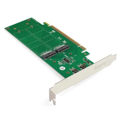 Переходник ExeGate EXE-597E4, 4×M.2 M key → PCI-E x16 v3.0, полноразмерная и низкопрофильная планки