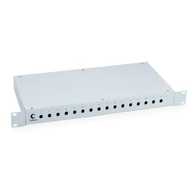 Кросс бокс оптический Cabeus FO-19-16ST, 19", 1U, 16 портов ST/FC