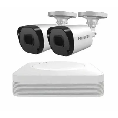 Комплект видеонаблюдения Falcon Eye 00-00109381 FE-104MHD KIT Light SMART, 4-канальный гибридный