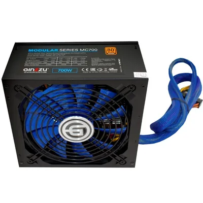 Блок питания GINZZU MC700, 700Вт, ATX, 80+ Bronze, 140мм