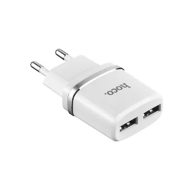 Зарядное устройство Hoco HC-47759, 12W, 2×USB, белый