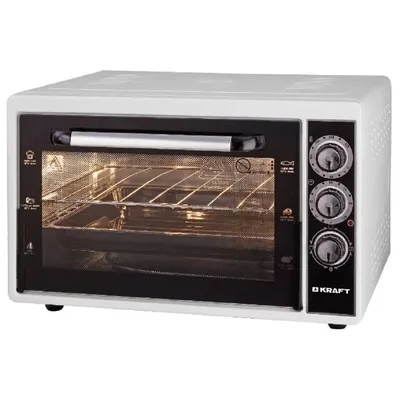 Мини-печь KRAFT KF-MO 3800 W, 38 л, 1500 Вт, 50–320 °C, белая