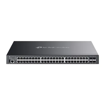 Коммутатор TP-Link SG5452XMPP, Omada, 48×1GbE PoE++ (40 PoE+/8 PoE++), 4×10G SFP+, Lite L3