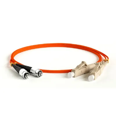 Патч-корд Hyperline FC-D2-50-FC/PR-LC/PR-H-3M-LSZH-OR, MM 50/125, FC-LC, duplex, 3 м