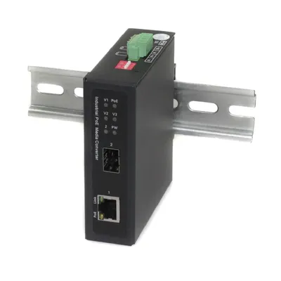 Медиаконвертер OSNOVO OMC-1000-11BX-W, Gigabit, PoE BT 90W, уличный