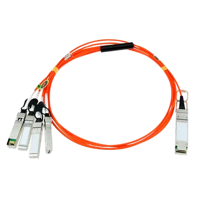 Кабель FIBO FT-Q40-4S10-AOC1m, QSFP+ to 4SFP+, 1м