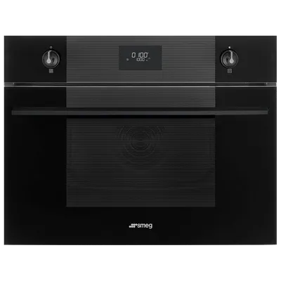 Микроволновая печь SMEG SO4101M0B3, встраиваемая, 40л, гриль, черный