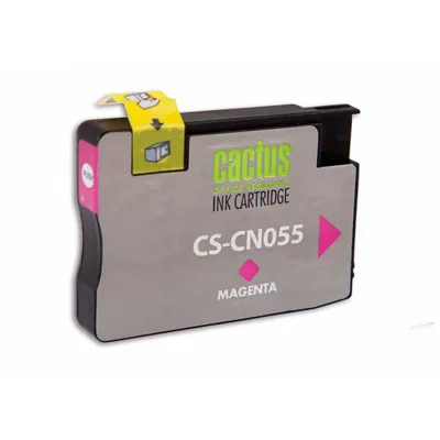 Картридж струйный Cactus CS-CN055 №933XL, пурпурный, 14 мл, с чипом, для HP