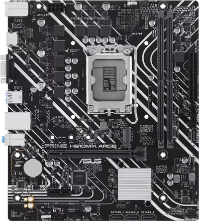 Материнская плата ASUS PRIME H610M-K D4 ARGB, LGA1700, mATX, 2×DDR4, M.2