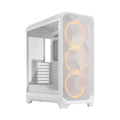 Корпус Fractal Design FD-C-MES3A-07, Midi-Tower, 3×140mm ARGB, 2×USB-A 3.2+1×USB-C, белый