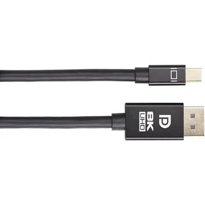 Кабель Telecom TA683M-1.8M, Mini DP — DP, 1.8 м, 8K@60Hz