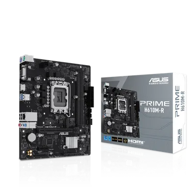 Материнская плата ASUS PRIME H610M-R-SI, LGA1700, mATX, 2×DDR5, H610