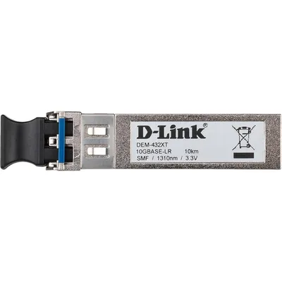 Трансивер D-Link 432XT/B1A, SFP+, 10GBase-LR, одномод, до 10 км, Duplex LC