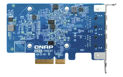 Сетевой адаптер QNAP QXG-10G2T, PCIe, Dual 10GbE BASET, Gen3 x4