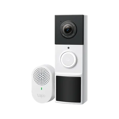 Умный дверной звонок TP-Link Tapo D210, 2K, Wi-Fi, IP65, аккумулятор 6400 мА·ч