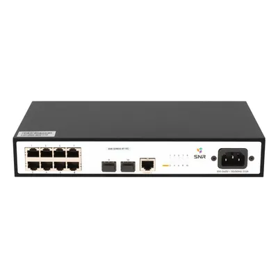 Коммутатор SNR SNR-S2982G-8T-DC, управляемый L2, 8×1GbE, 2×SFP, 18–60 В DC