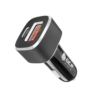 Автомобильное зарядное устройство GCR GCR-52281, 2×USB [AF+TypeC], QC 3.0, PD 18W
