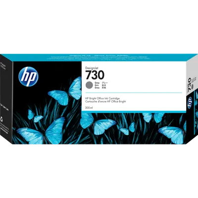 Картридж HP P2V72A, 730 Gray, 300 мл