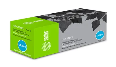 Картридж Cactus CS-CF380X, чёрный, 4400 стр., для HP LJ Pro M476