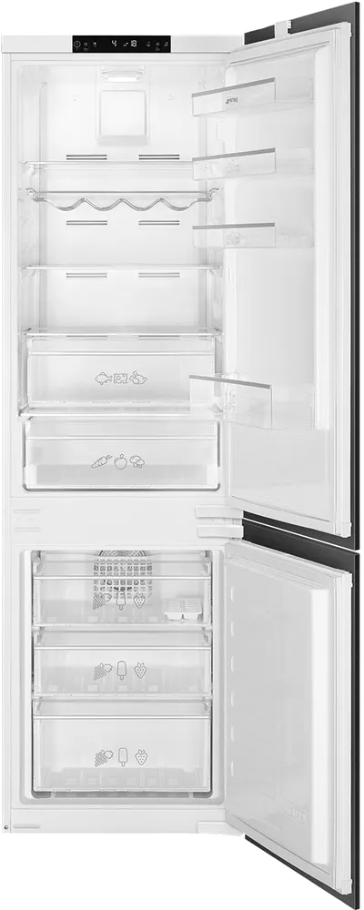 Холодильник SMEG C8175TNE, встраиваемый, No-Frost, 185+69 л, 1775×540×545 мм