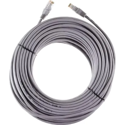 Патч-корд Telecom NA102--30M, UTP кат.5e, 30 м, 2×RJ45, серый
