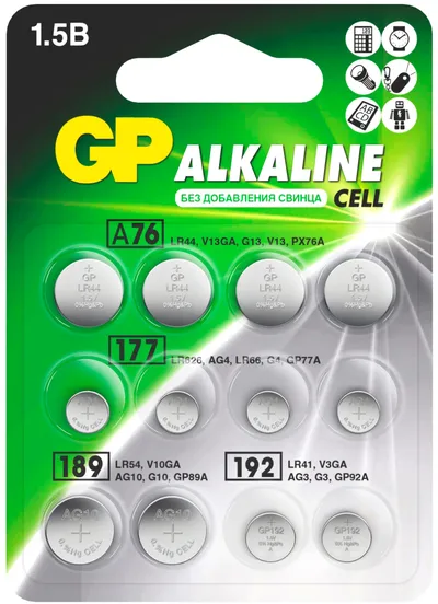 Батарея GP Alkaline ACM02F-2CR12 120/1440 (12шт) блистер