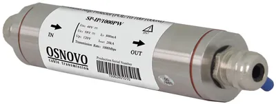 Устройство грозозащиты OSNOVO SP-IP/1000PW, PoE, 1000 Мб/с, уличное