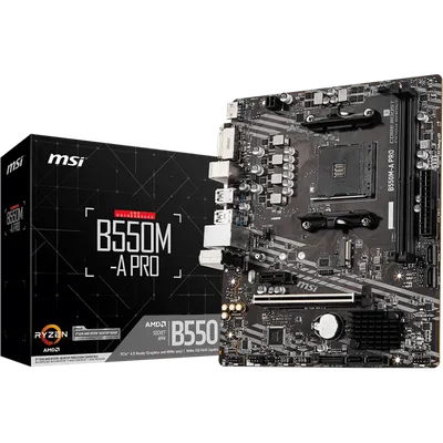 Материнская плата MSI B550M-A PRO, AM4, DDR4, mATX