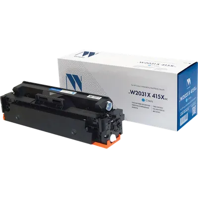 Картридж лазерный NV Print NV-W2031X-415XNC-C, голубой, без чипа