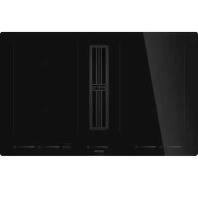 Варочная поверхность SMEG HOBD682D2, 80 см, индукция, с вытяжкой