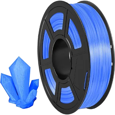 Филамент NV Print NV-3D-TPU-TRANS-BLUE, TPU, 1,75 мм, 0,5 кг, синий