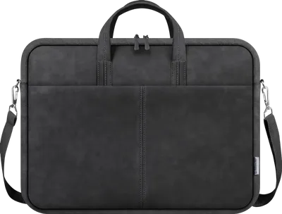 Defender Сумка для ноутбука Solid  15.6" PU кожа, доп. карман, плечевой ремень, черный.