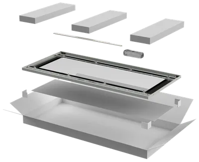 Дверь стеклянная ITK LN35-28U6X-DR, LINEA N, 600мм, 28U, серая