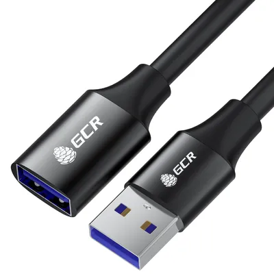 Удлинитель GCR GCR-55281, USB 3.0 AM/AF, 3.0м, 5Гбит/с, AL корпус