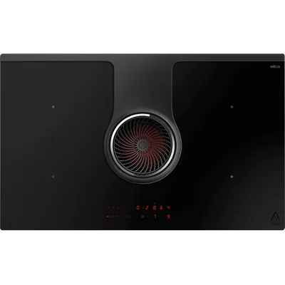 Варочная панель Elica NIKOLATESLA ONE RAW BR/A/83-PRF0203698, индукционная, 83 см, 4 конфорки, с вытяжкой, черный