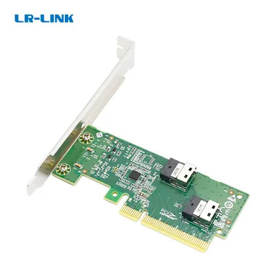 Адаптер LR-LINK LRNV9F12, PCIe x8 на 2× SlimSAS SFF-8654 4i, PCIe 4.0