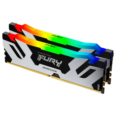 Оперативная память Kingston Fury Renegade, DDR5, 96Gb (2x48GB), 6000MHz, CL32, DIMM, с радиаторами, cеребристый/черный