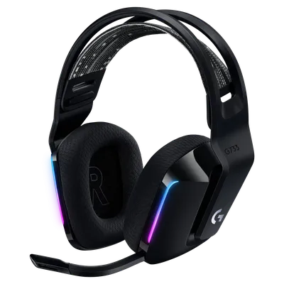 Гарнитура Logitech G733 Lightspeed, беспроводная, накладная, USB-C, чёрная