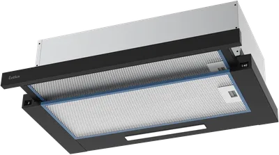 Вытяжка EVELUX Tel 60 B, 60см, 670м³/ч, LED, черная