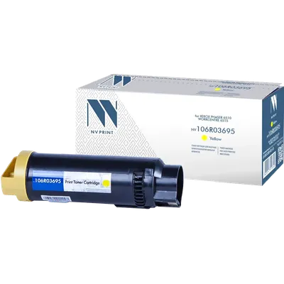 Картридж лазерный NV Print NV-106R03695Y, для Xerox Phaser 6510/WorkCentre 6515, желтый, 4300 стр.