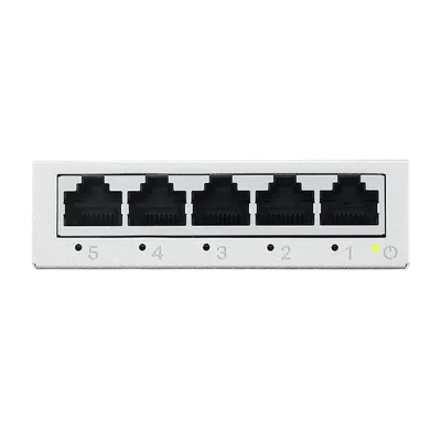 Коммутатор Zyxel GS-105B v5, 5×1GbE, неуправляемый, L2, металлический корпус
