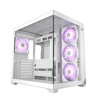 Корпус PCCooler C3T700 ARGB WH, Midi-Tower, TG, 4×120 мм ARGB, ATX/mATX/Mini-ITX, белый