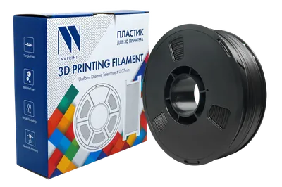 Филамент NV Print NV-3D-PETG-CARBON-FIBER-BLACK, PETG с карбоновыми волокнами, 1,75 мм, 1 кг
